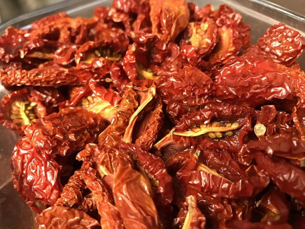 Fresh Dried Garden Tomatoes in Olive Oil