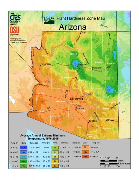 USDA Plant Hardiness Zone Map